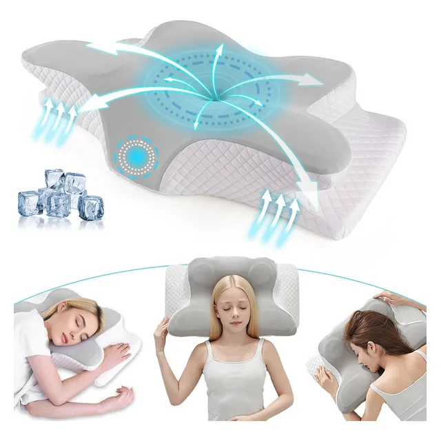 Almohada Memory Foam Cervical Ortopedica Ergonomica Cómodo