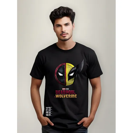 Polo Deadpool Wolverine Logo