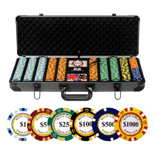Juego De Fichas De Póquer De Arcilla De 14 G, 500 Fichas De Juego De Fichas De Póquer De Arcilla De 14 G, 500 Fichas De