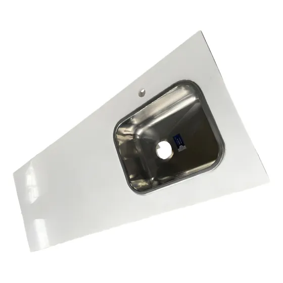 Mesada Cocina Silestone White Storm Blanco 1,60m X 60 Bacha