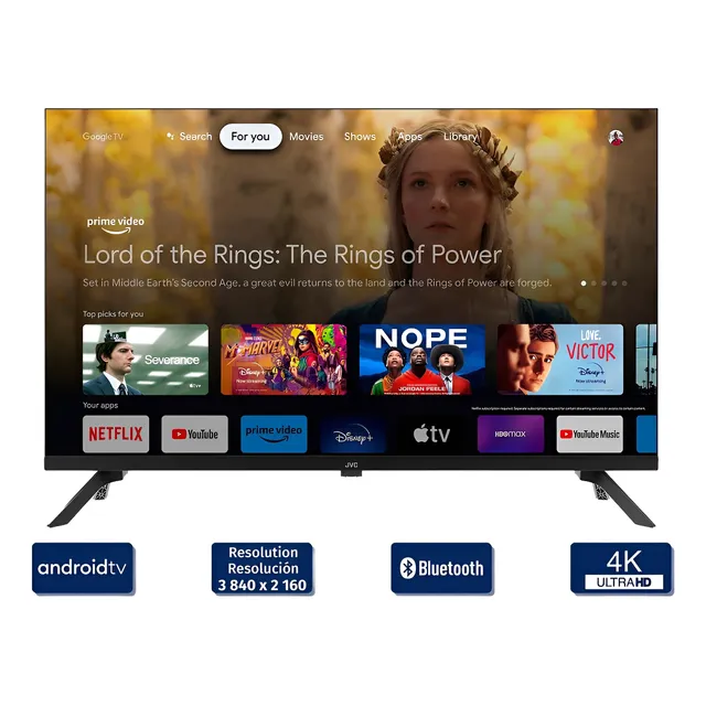 Televisor Jvc Google Tv Led 58 Pulgadas Uhd Lt-58kb538