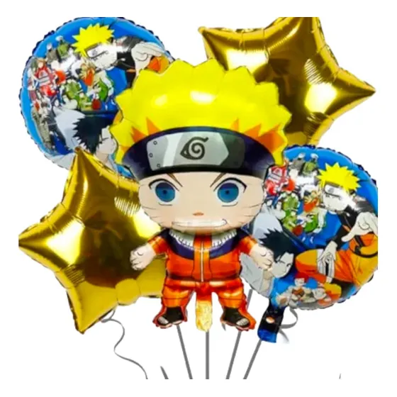 Set De Globos De Naruto 5 Piezas