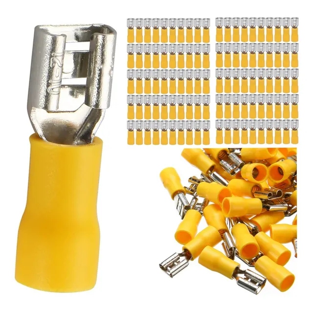 1000pzs Terminal Enchufe Hembra,conector De Alambre,12-10awg