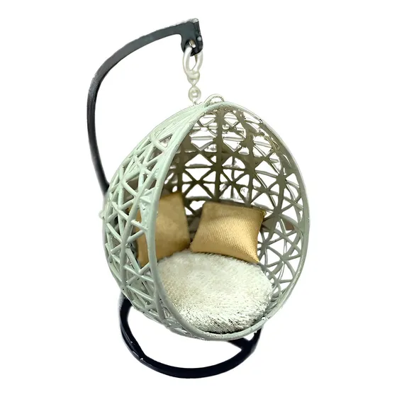 Cadeira Suspensa Modelo Mini Jardim De Fadas 20 Escala