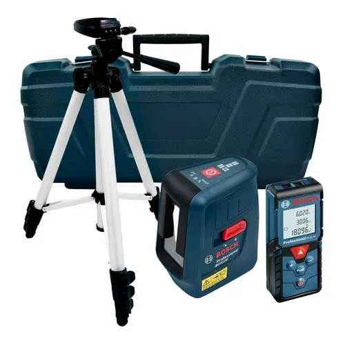 Nivel Láser Bosch Nivelox + Telémetro Láser  Glm 40