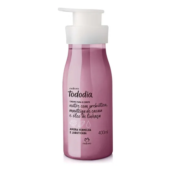 Creme Hidratante para corpo Natura Tododia Amora Vermelha e Jabuticaba 400ml
