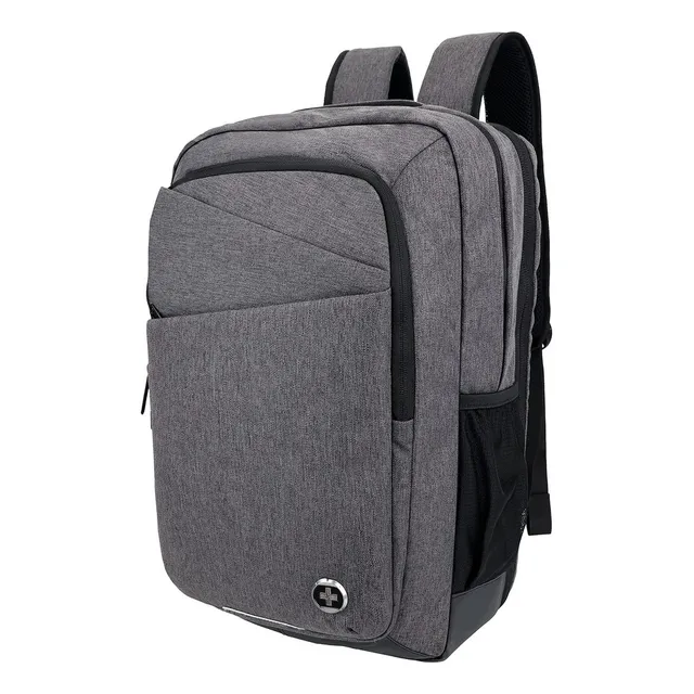 Mochila De Vaije De Negocios Swiss Digital Micro Sd-839 Color Gris