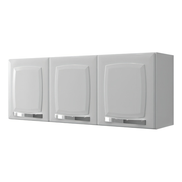 Armário Aéreo De Cozinha Cor Branco Aço 3 Portas Rose Itatiaia Armário Aéreo De Cozinha Cor Branco Aço 3 Portas Rose Itatiaia
