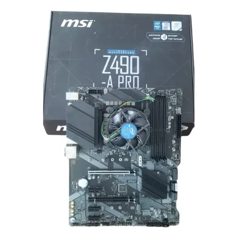 Mother Msi Z490-a Pro +  Intel I3 10100f Negro