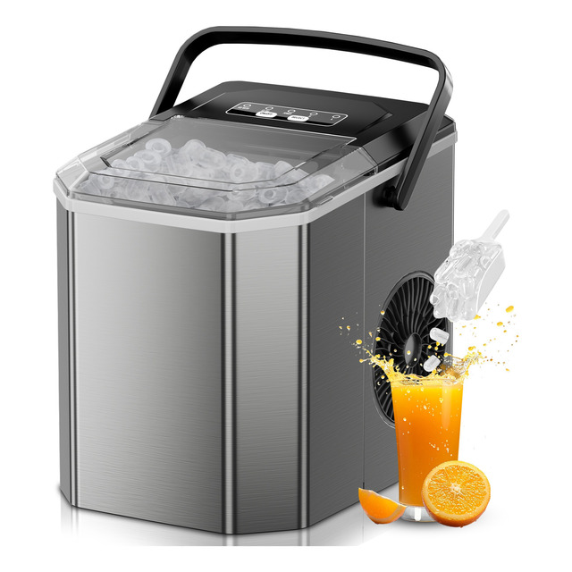 Máquina De Gelo 12kg Profissional Portatil Inox Autolimpante Máquina De Gelo 12kg Profissional Portatil Inox Autolimpante