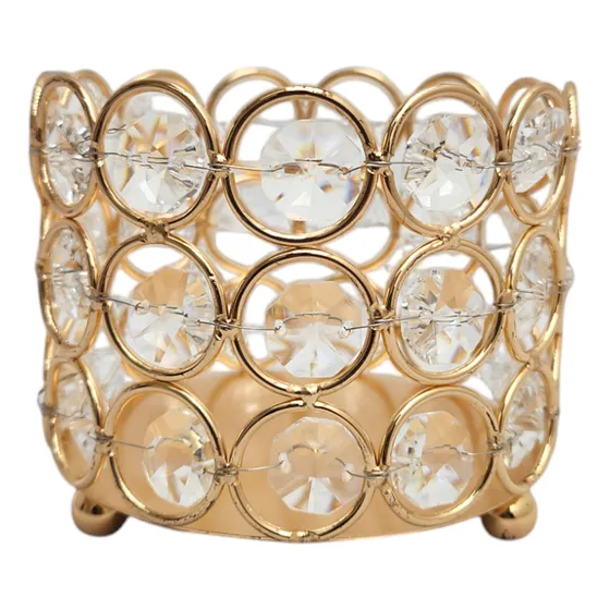 Candelabro Porta Velas Color Oro 8 Cm Hot Sale - Sheshu Home Color Dorado