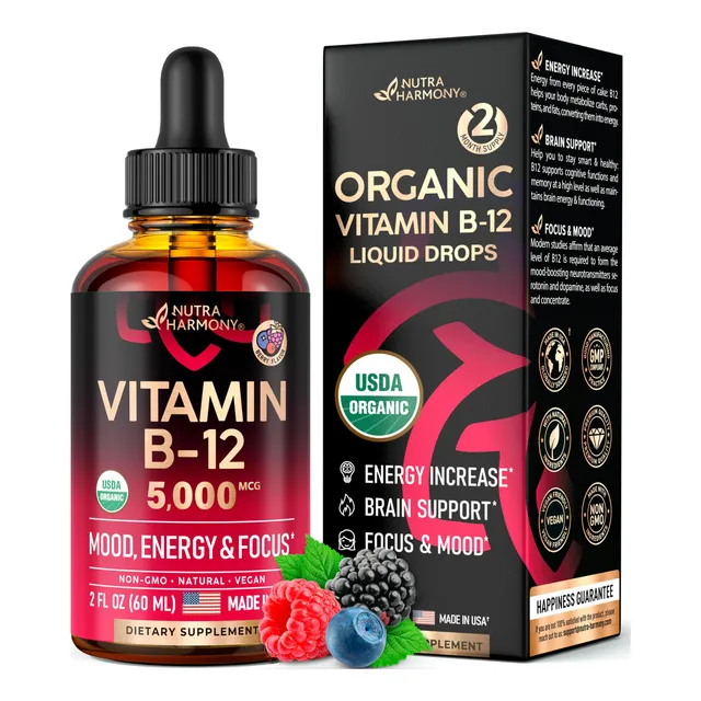 Suplemento Nutraharmony De Vitamina B12 En Gotas Sublinguale
