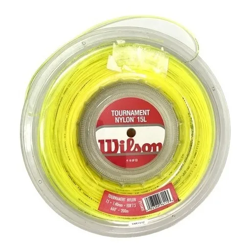 Reel De Cuerdas Wilson Tournament Nylon 15 Amarillo