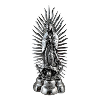 Virgen De Guadalupe De 47cm Hecha En Metal Pewter 6062b Virgen De Guadalupe De 47cm Hecha En Metal Pewter 6062b