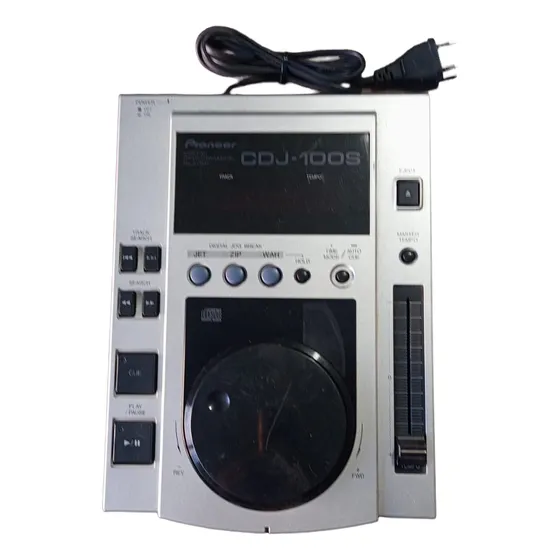Cdj Pionner Cdj100s #av Cinza