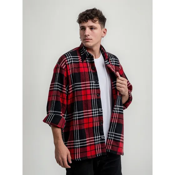 Sobrecamisa Camisa Oversize Leñadora Para Hombre Caballero®