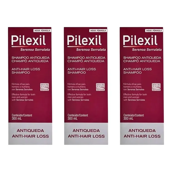 Kit Shampoo Pilexil Antiqueda 3 Caixas 150ml Cada