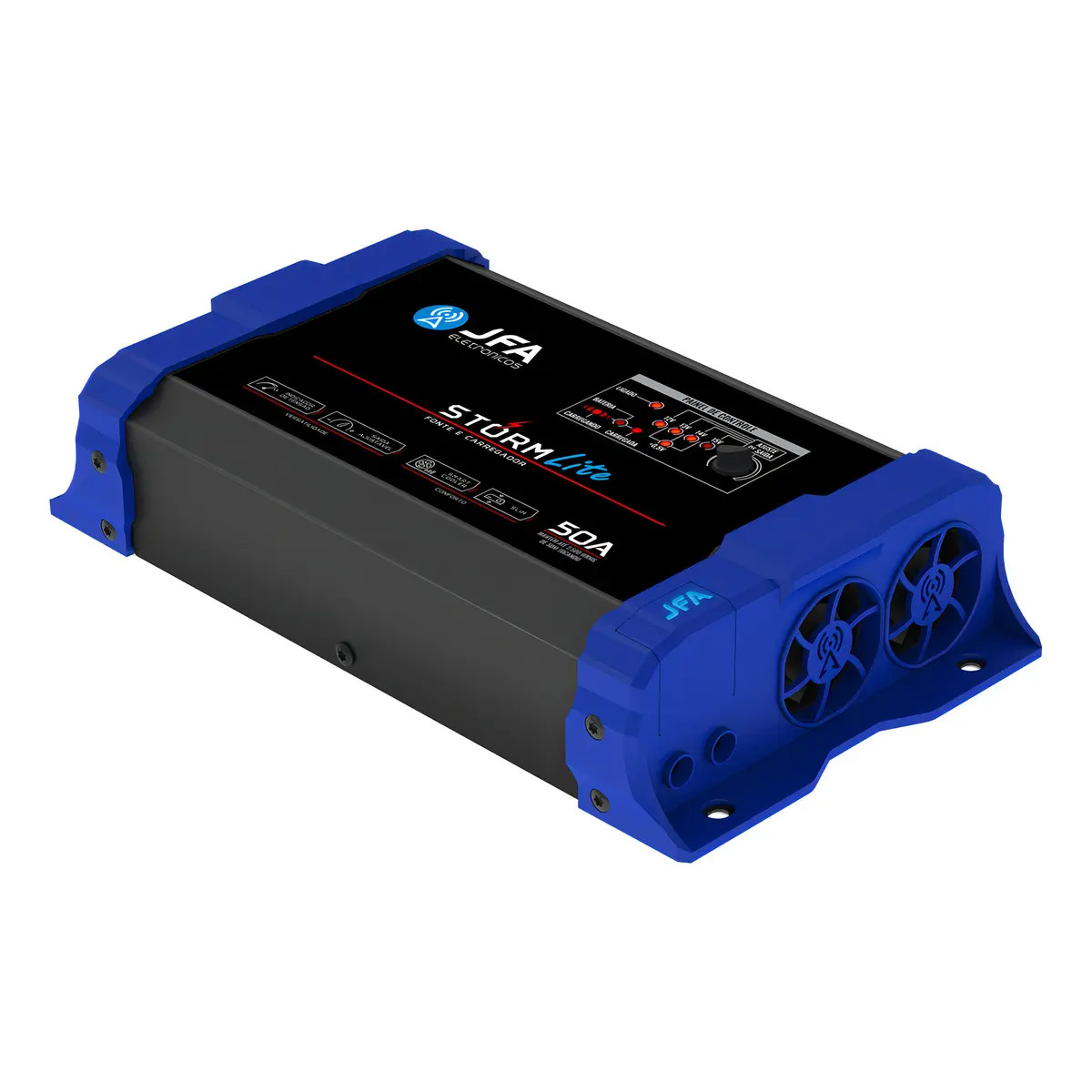 Fonte Carregador JFA Storm Lite 50A 1050W Bivolt Smart Cooler Azul