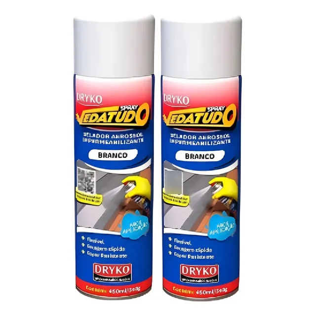 Kit 2 Borracha Líquida Vedatudo Impermeabilizante Spray