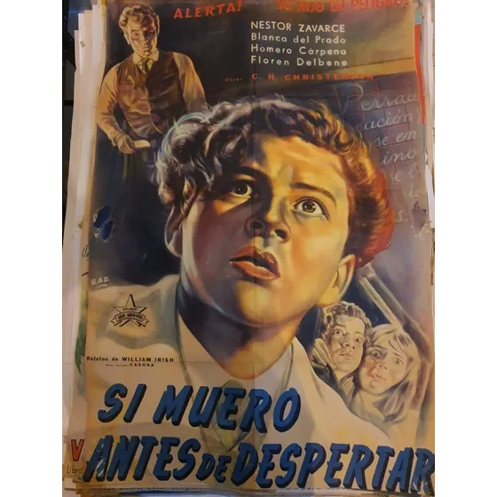 1 Afiche De Cine Antiguo Si Muero Antes De Despertar 537