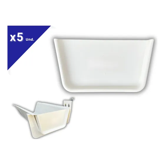 Tapa Para Canal Canaleta Pvc Plastica Agua De Lluvia Blanco