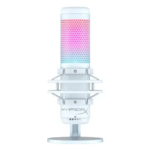 Microfono Condensador Hyperx Quadcast S White Rgb Gaming