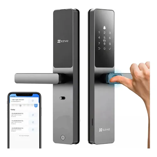 Fechadura Digital Inteligente Ezviz Cartão Senha Dl05 Wifi Cor