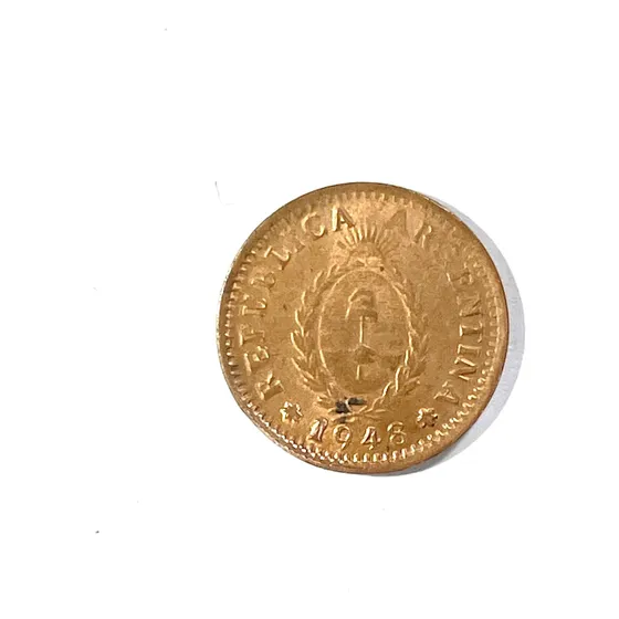 Monedas Argentinas 1 Centavo De 1948 Est. Sobre Est.  Sc