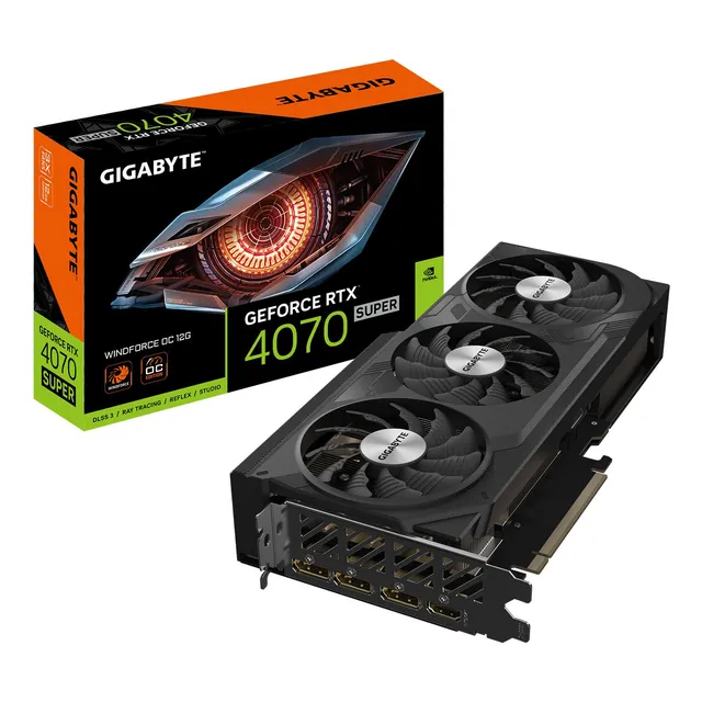 Tarjeta Gráfica Gigabyte Geforce Rtx 4070 Super Windforce Oc