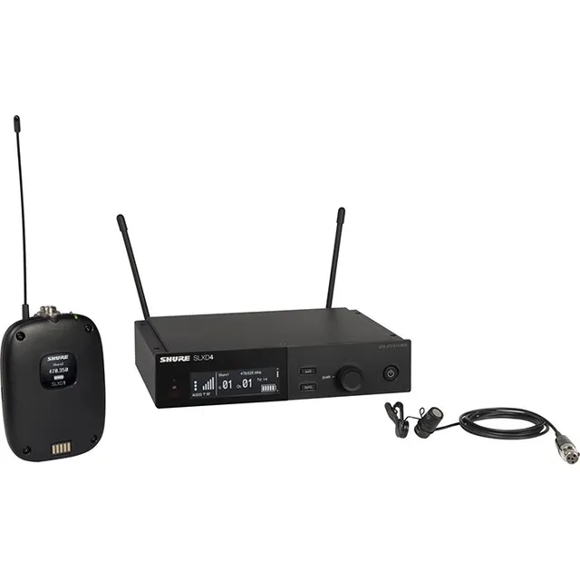 Sistema Inalámbrico Con Micrófono Lavalier Shure Slxd14/85 Color Negro