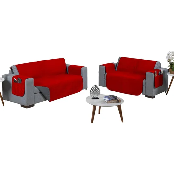 Protetor Capa Sofa 2 3 Lugares Matelado Retratil Pet Xale