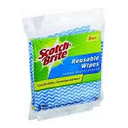 Paños De Cocina Reusables Pack 5 Scotch Brite 3m Pack 2