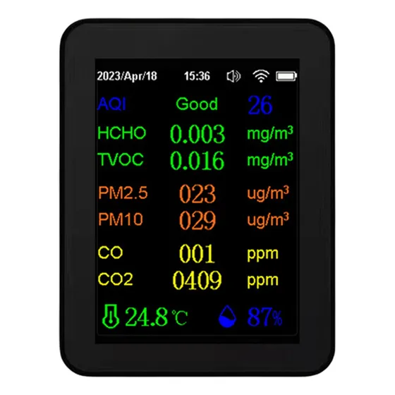 Monitor De Calidad Del Aire Q612 En 1, Monitor De Co2 Con In