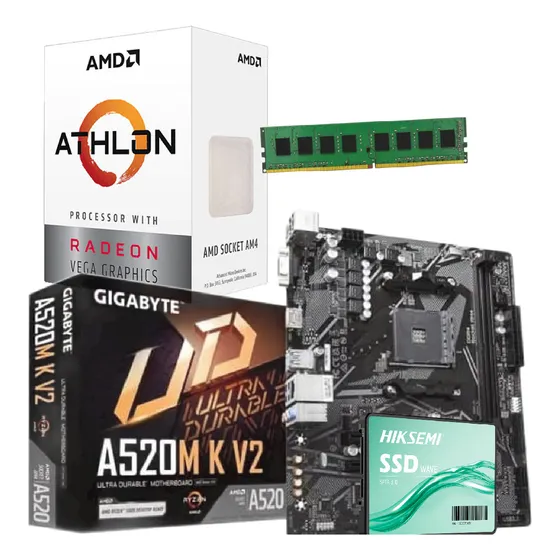 Combo Actualización Pc Amd Athlon 3000g + 16 Gb + Ssd 240