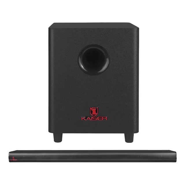 Barra De Sonido Kaiser 2,1 Canales Y Subwoofer, Kbs-4060 Color Negro