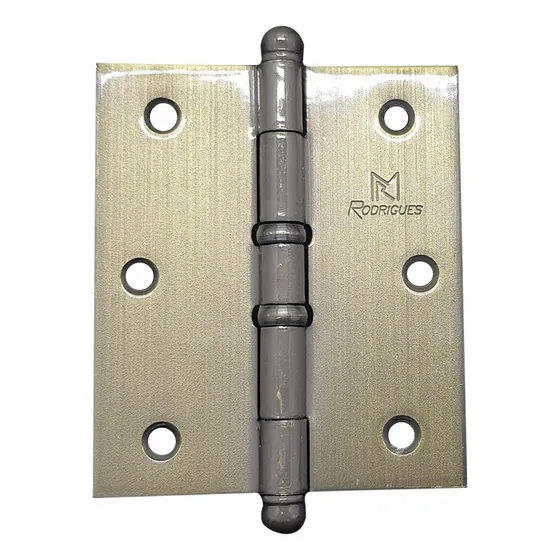 Dobradiça Reforçada 3x2.1/2 Pol Anel Aço Antique 3 Peças