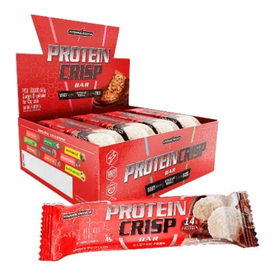 Protein Crisp Bar - (caixa C/ 12un De 45g) Integralmedica
