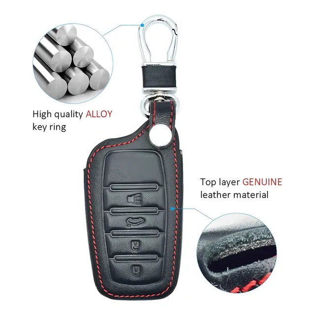 Funda de piel Presen Key Cantidad de botones para Toyota Hilux Corolla Sw4, Camry Rav4:4 botones