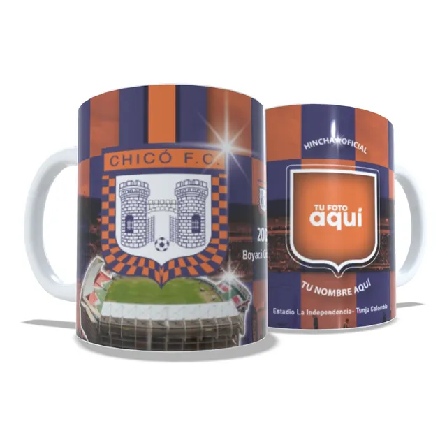 Pocillo Mug Personalizado Fútbol Colombiano Color Interior