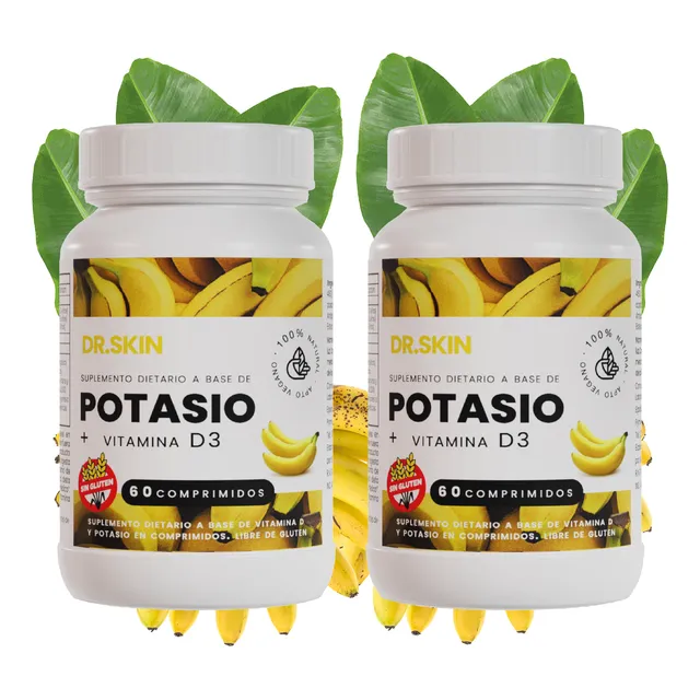 Potasio Citrato 120 Comprimidos Concentrado Sin Tacc Vegano