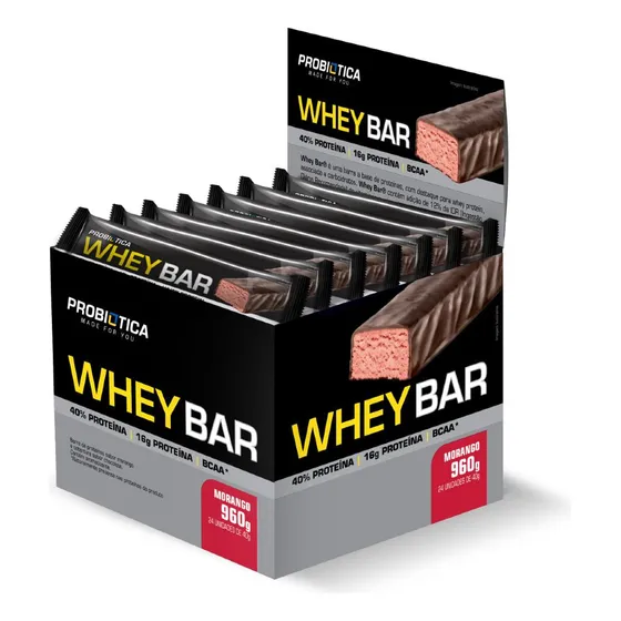 Whey Bar  24 Un - Probiótica 