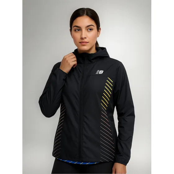 Campera New Balance De Dama -reflective Accelerate-wj21227bm