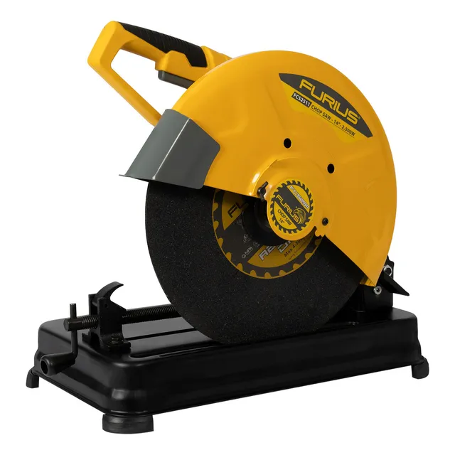 Furius Sierra Circular Cortadora De Metales 2500w Color Amarillo Frecuencia 60