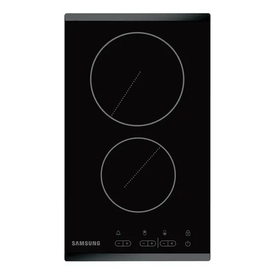 Anafe Eléctrico Samsung 2 Hornallas Cerámica Negra Color Negro | Cuotas sin interés