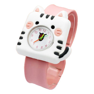 Reloj Pulsera Slap Gatito Kawai Infantil Para Niña Moda R078 Reloj Pulsera Slap Gatito Kawai Infantil Para Niña Moda R078