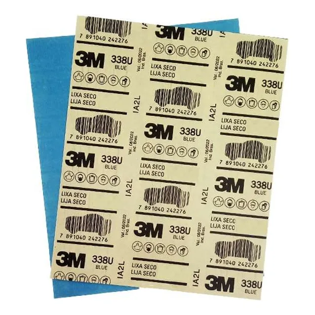 Folha Lixa Seco Blue 120 - 338u