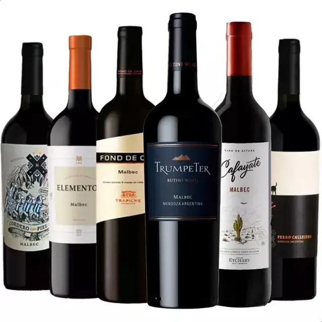 Combo X6 Vinos Seleccionados Malbec Trumpeter - 01mercado