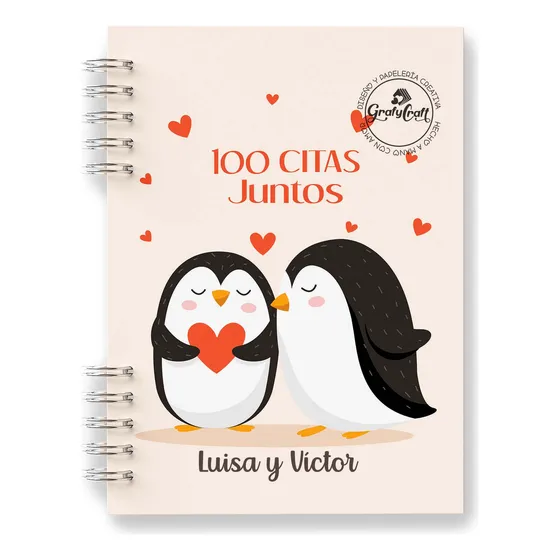 Libro / Album 100 Citas Juntos Para Parejas - Personalizados