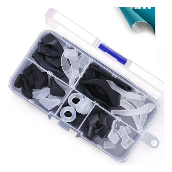 Set De Ganchos Anticaída Para Lentes Y Gafas Blanco Y Negro