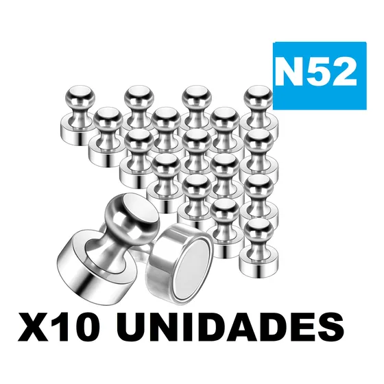 10 Imanes De Neodimio Fuertes Pizarra Oficina Escuela Nevera